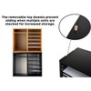 Adiroffice 12-Compartment Wood Adjustable Paper Sorter Literature File Organizer, Black ADI500-12-BLK